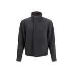 Lardini Graue Bomberjacke aus Wolle