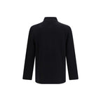 Lardini Schwarze lange Jacke aus Wolle