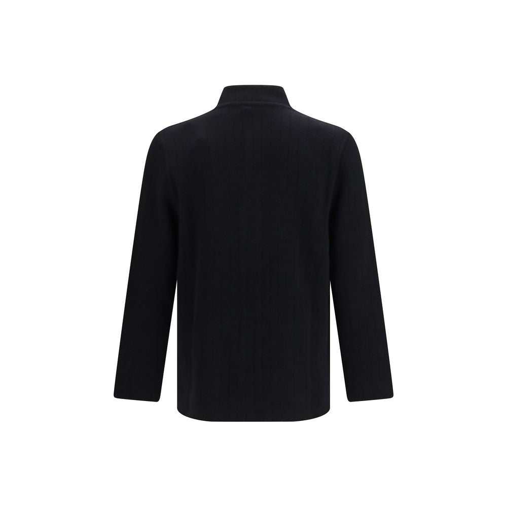 Lardini Schwarze lange Jacke aus Wolle
