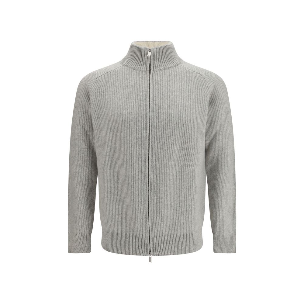 Lardini Grauer Pullover aus Wolle