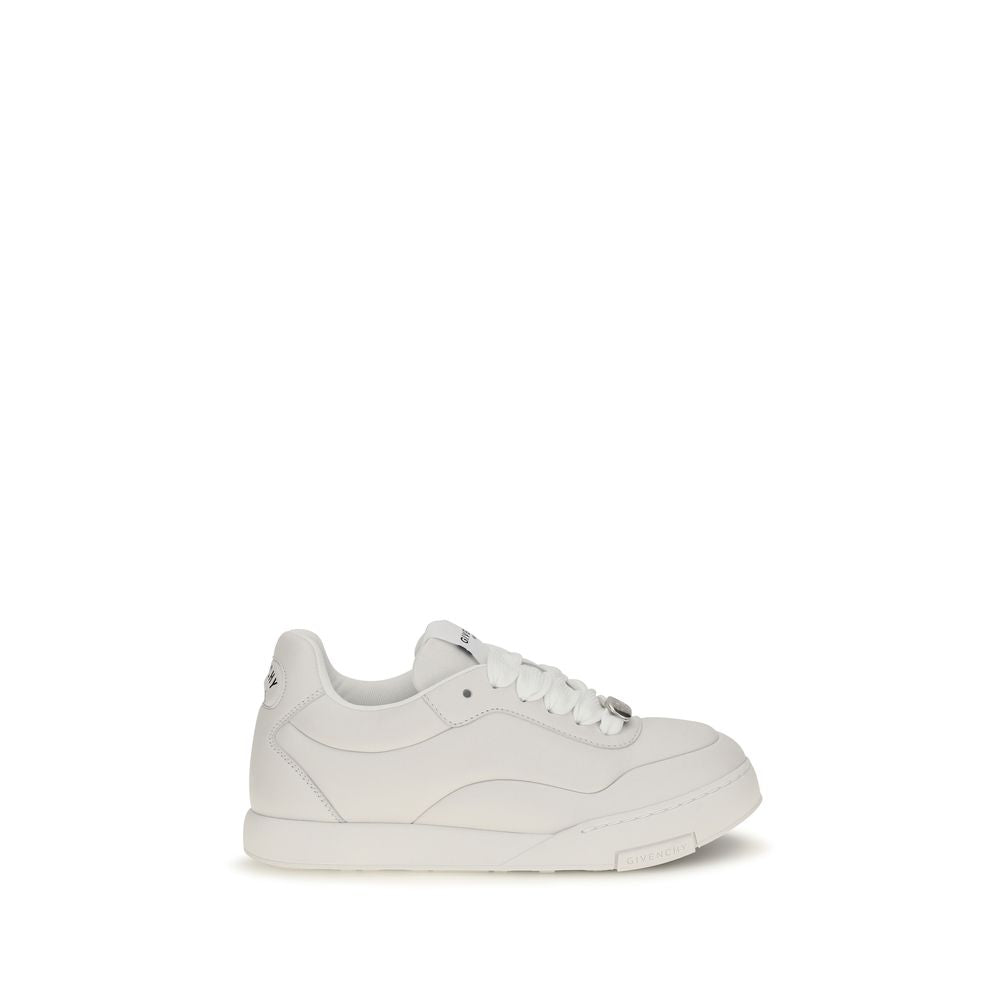 Givenchy Weiße Low-Top-Sneaker aus Lammleder