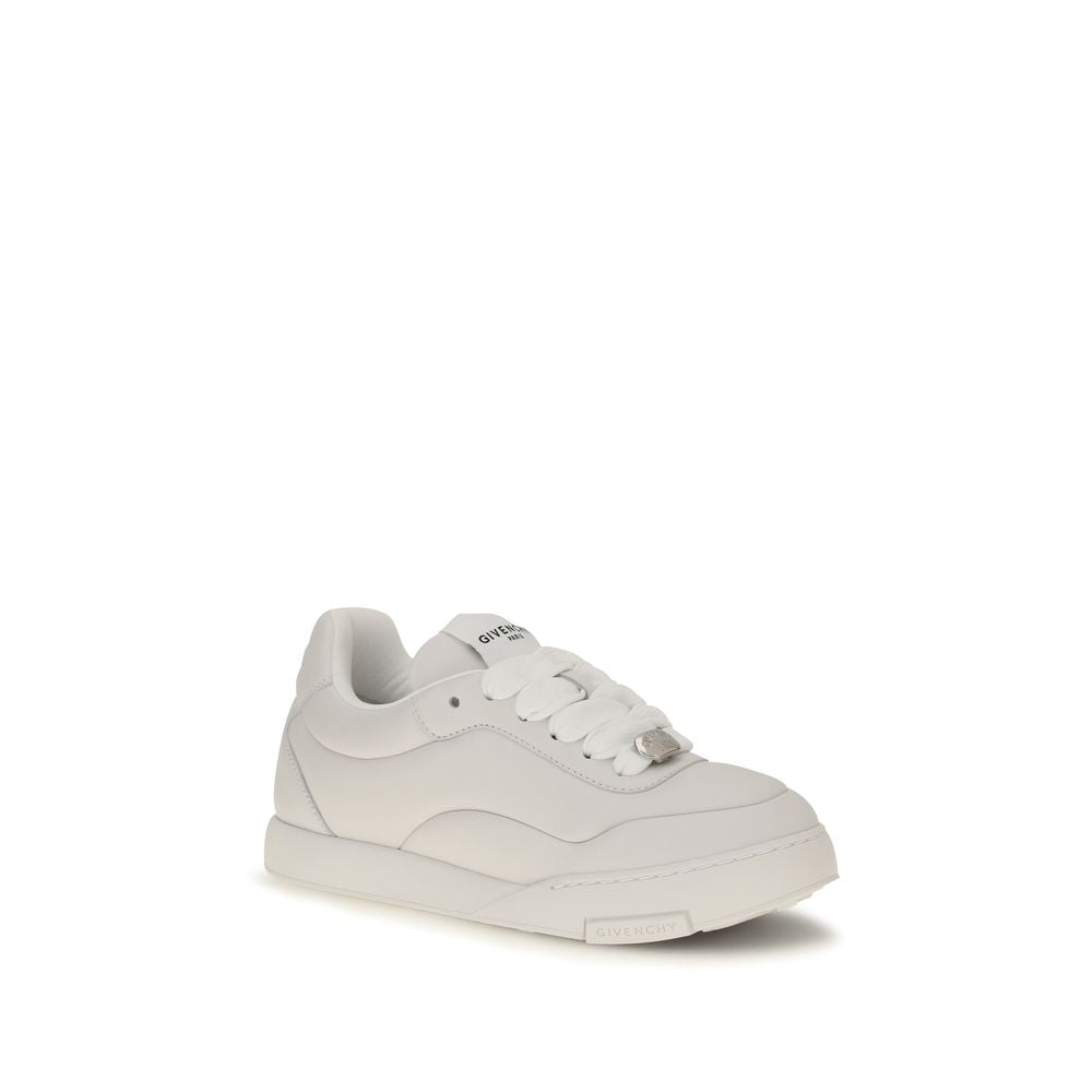Givenchy Weiße Low-Top-Sneaker aus Lammleder