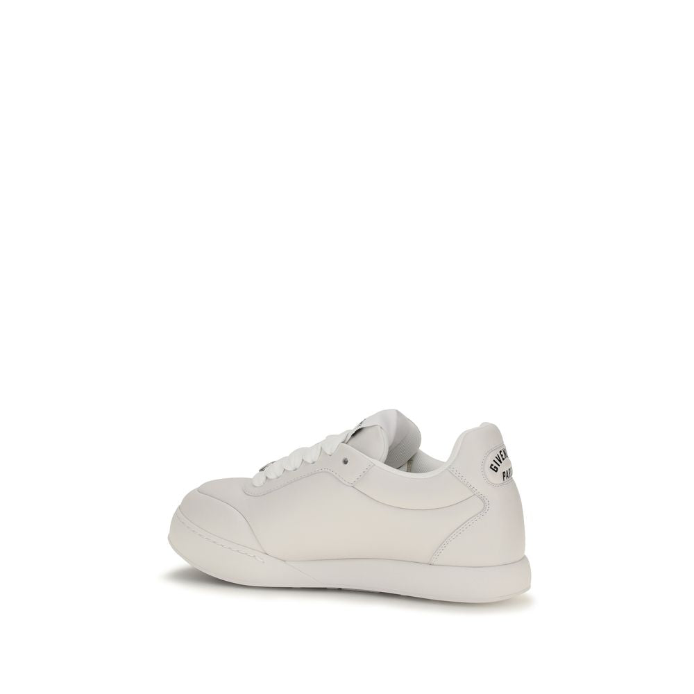 Givenchy Weiße Low-Top-Sneaker aus Lammleder