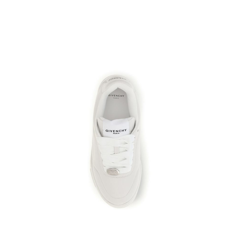 Givenchy Weiße Low-Top-Sneaker aus Lammleder