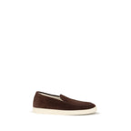 Bordeauxrote Slipper aus Kalbsleder