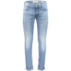Blaue Skinny-Jeans