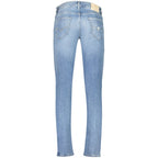 Blaue Skinny-Jeans