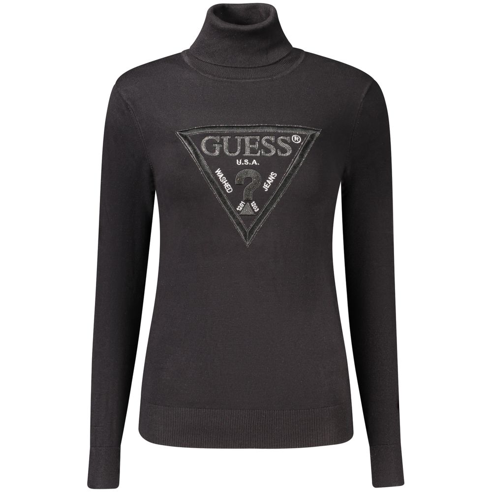 Schwarzer Rollkragenpullover