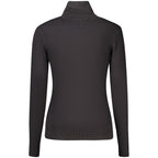 Schwarzer Rollkragenpullover