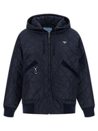 Blaue Bomberjacke