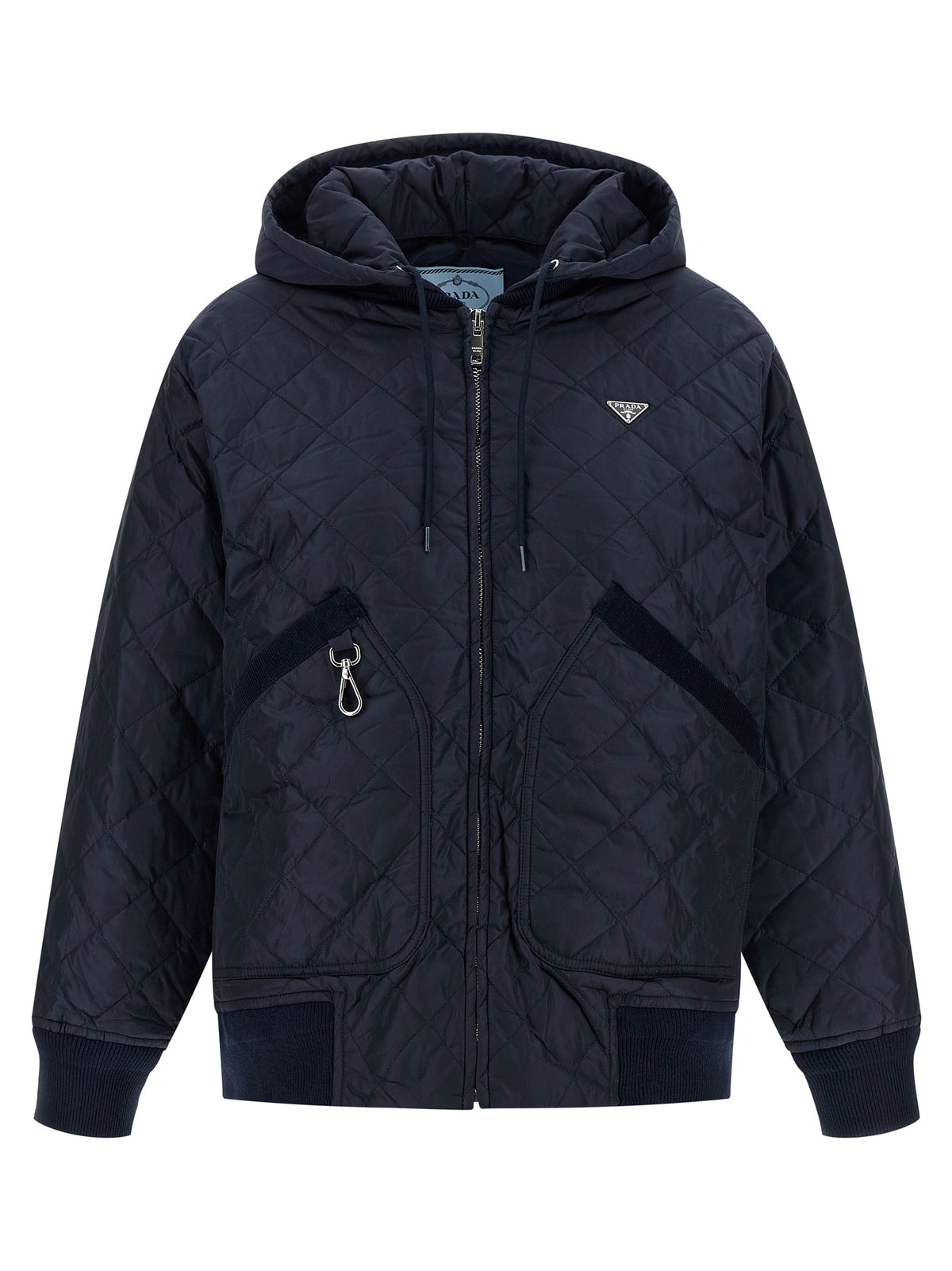 Blaue Bomberjacke