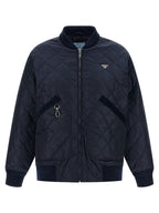Blaue Bomberjacke