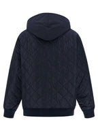 Blaue Bomberjacke