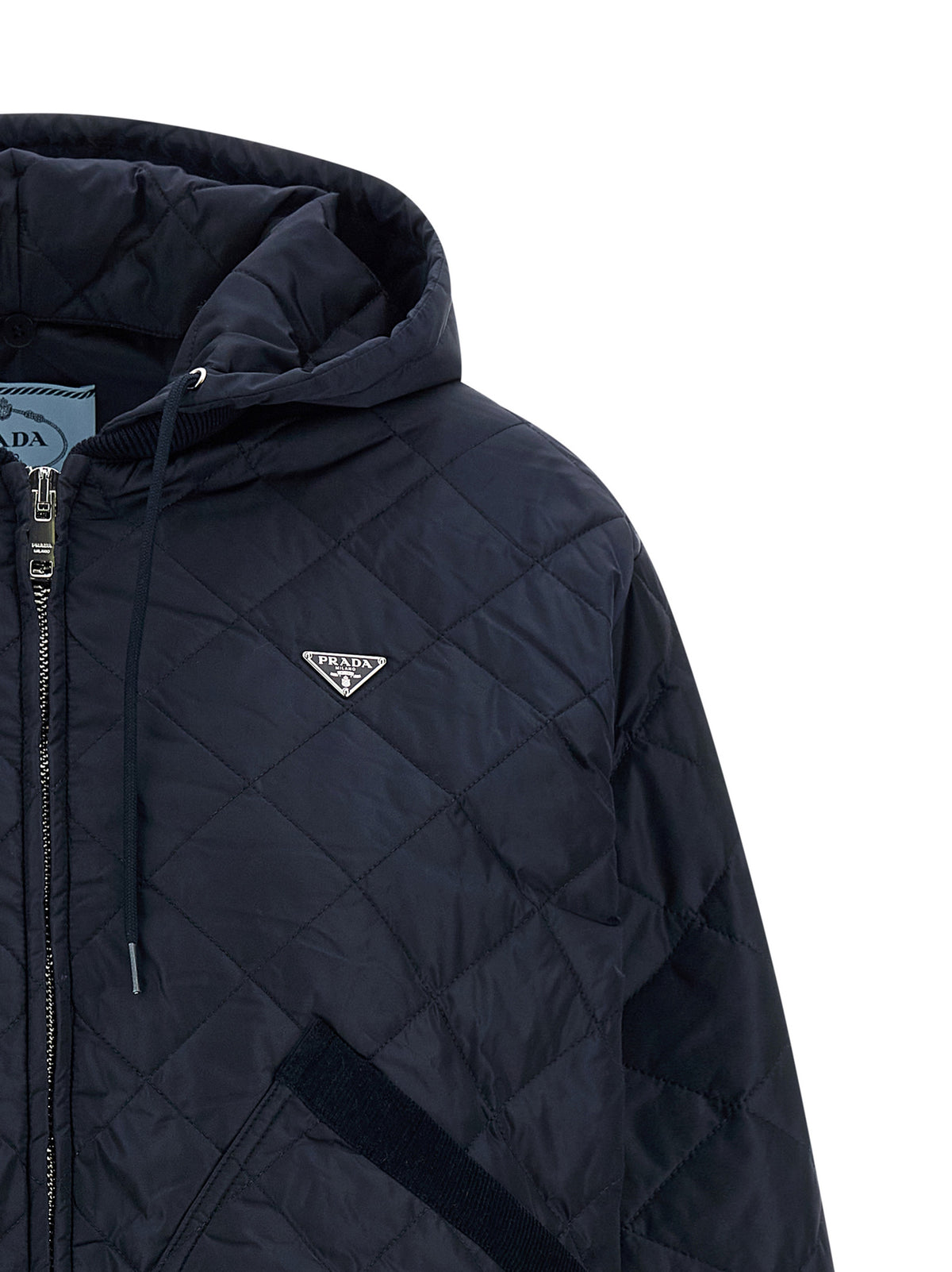 Blaue Bomberjacke