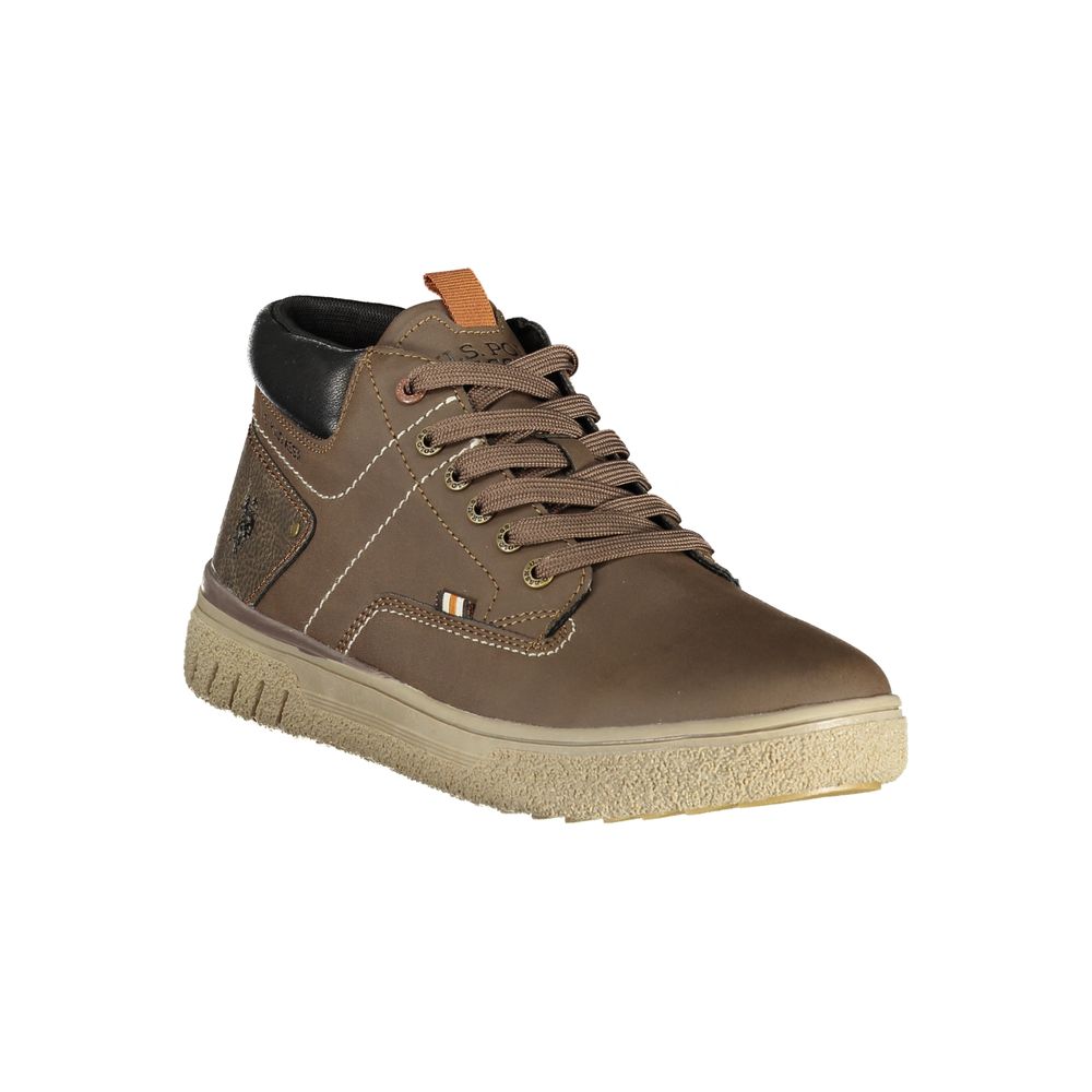 U.S. POLO ASSN. Braune Schnürstiefel