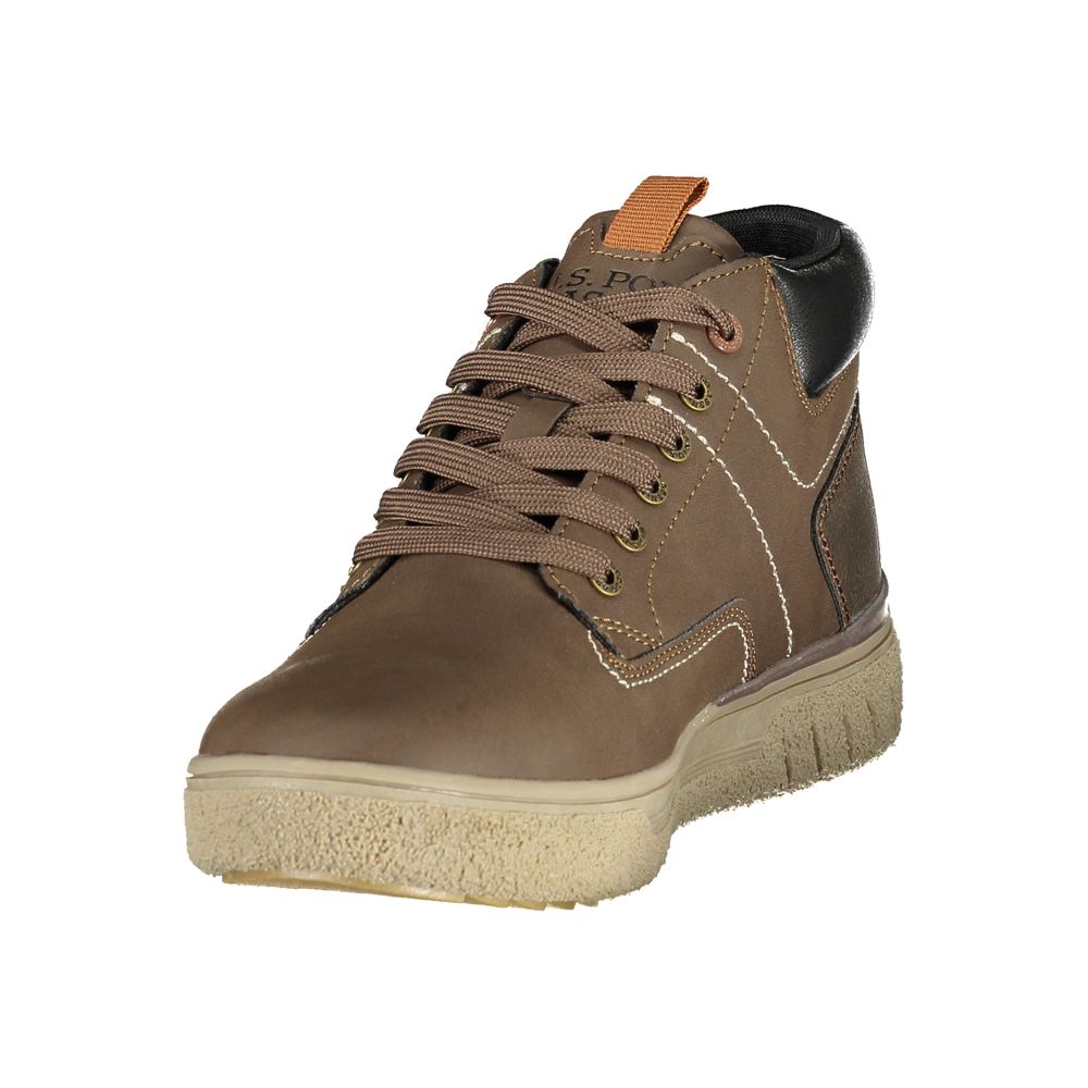 U.S. POLO ASSN. Braune Schnürstiefel
