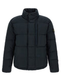 Stone Island Blaue lange Jacke