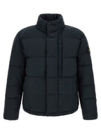 Stone Island Blaue lange Jacke