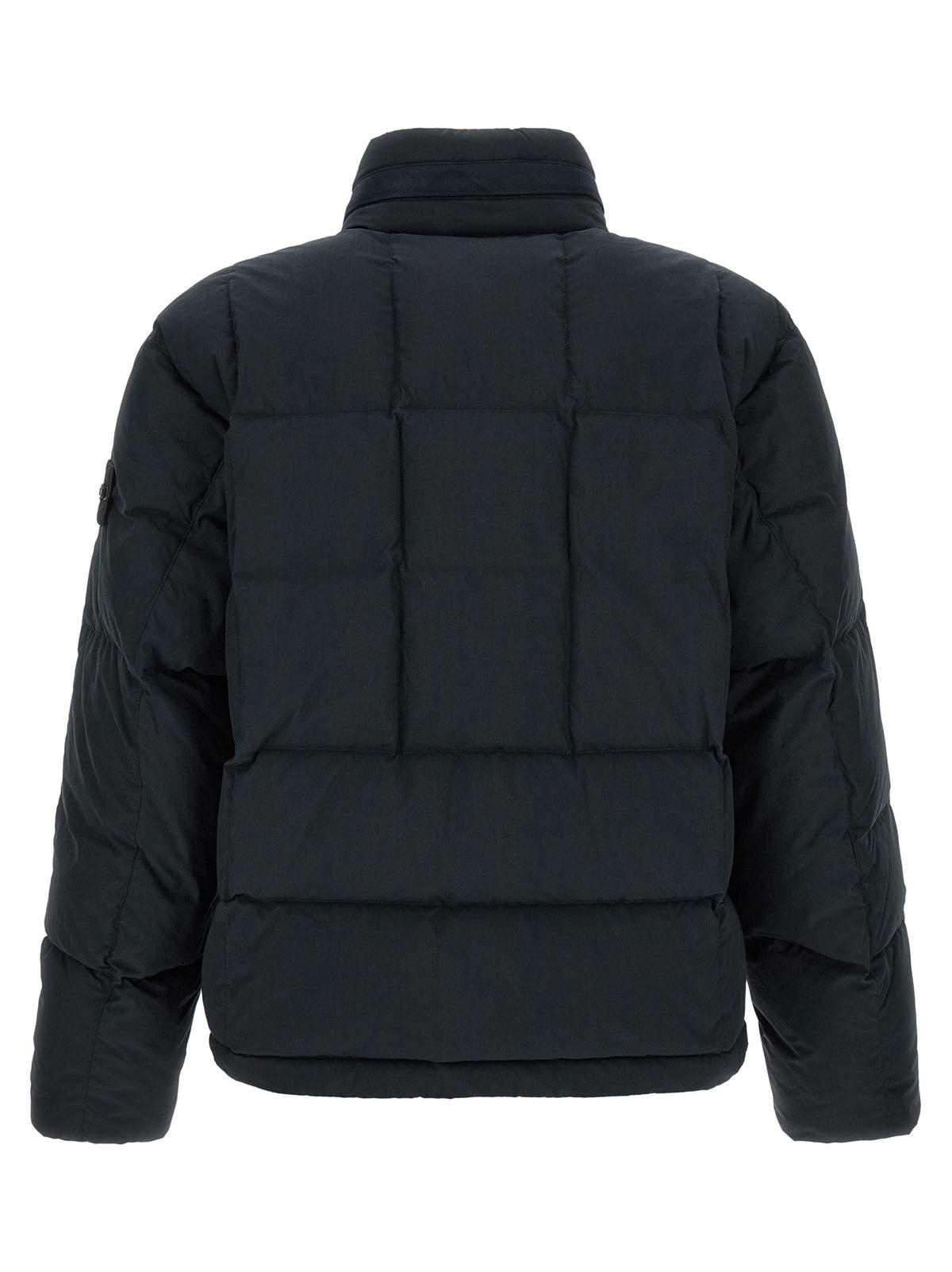 Stone Island Blaue lange Jacke