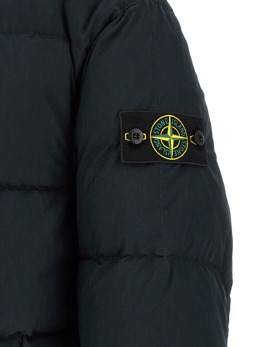 Stone Island Blaue lange Jacke