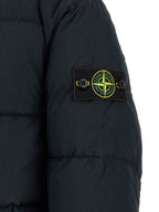 Stone Island Blaue lange Jacke