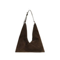 Moschino Braune Schultertasche aus Kalbsleder