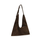 Moschino Braune Schultertasche aus Kalbsleder