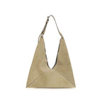 Moschino Beige Schultertasche aus Wildleder