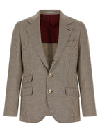 Brunello Cucinelli Grauer Blazer aus Wolle