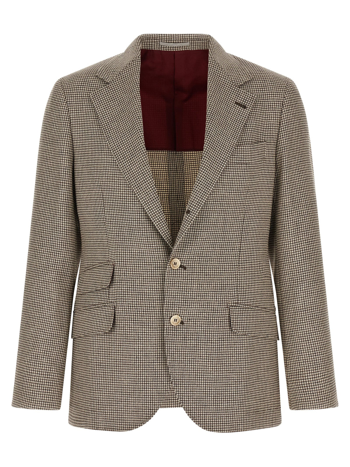 Brunello Cucinelli Grauer Blazer aus Wolle
