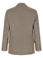 Brunello Cucinelli Grauer Blazer aus Wolle