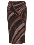 Emilio Pucci Bordeauxroter Midirock
