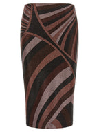 Emilio Pucci Bordeauxroter Midirock