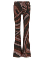 Emilio Pucci Bordeauxrote Schlaghose