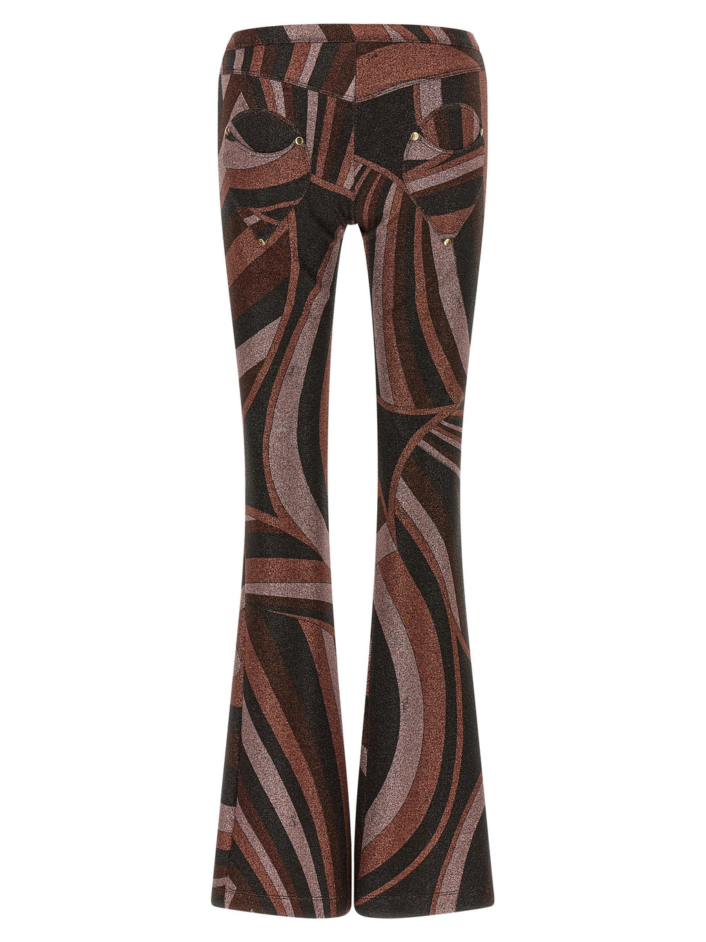 Emilio Pucci Bordeauxrote Schlaghose