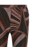Emilio Pucci Bordeauxrote Schlaghose