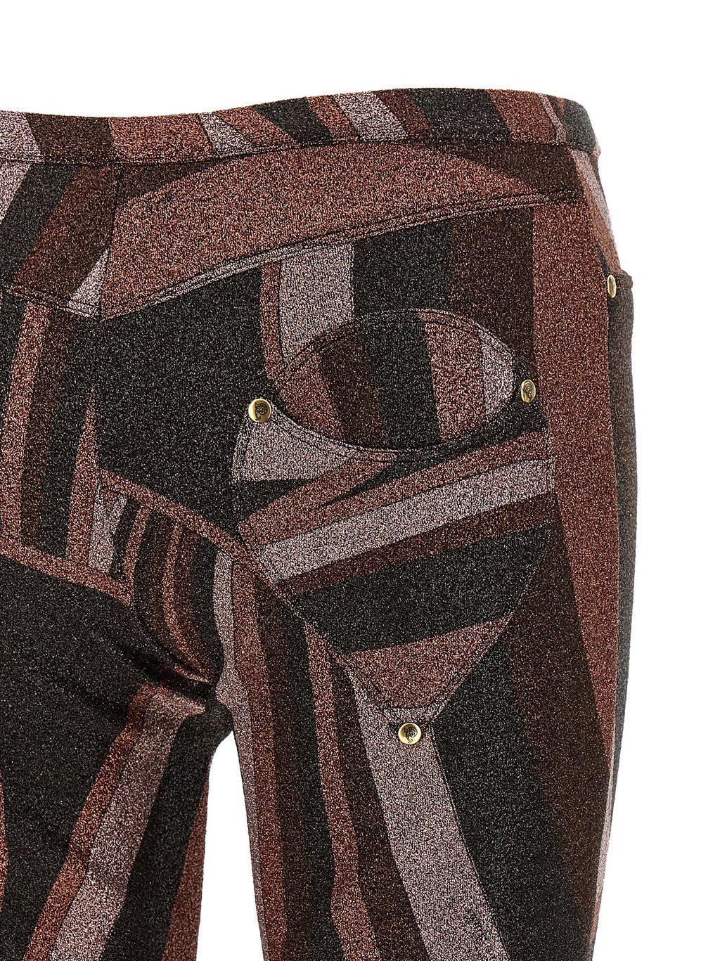 Emilio Pucci Bordeauxrote Schlaghose