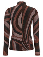 Emilio Pucci Bordeauxrote Strickjacke