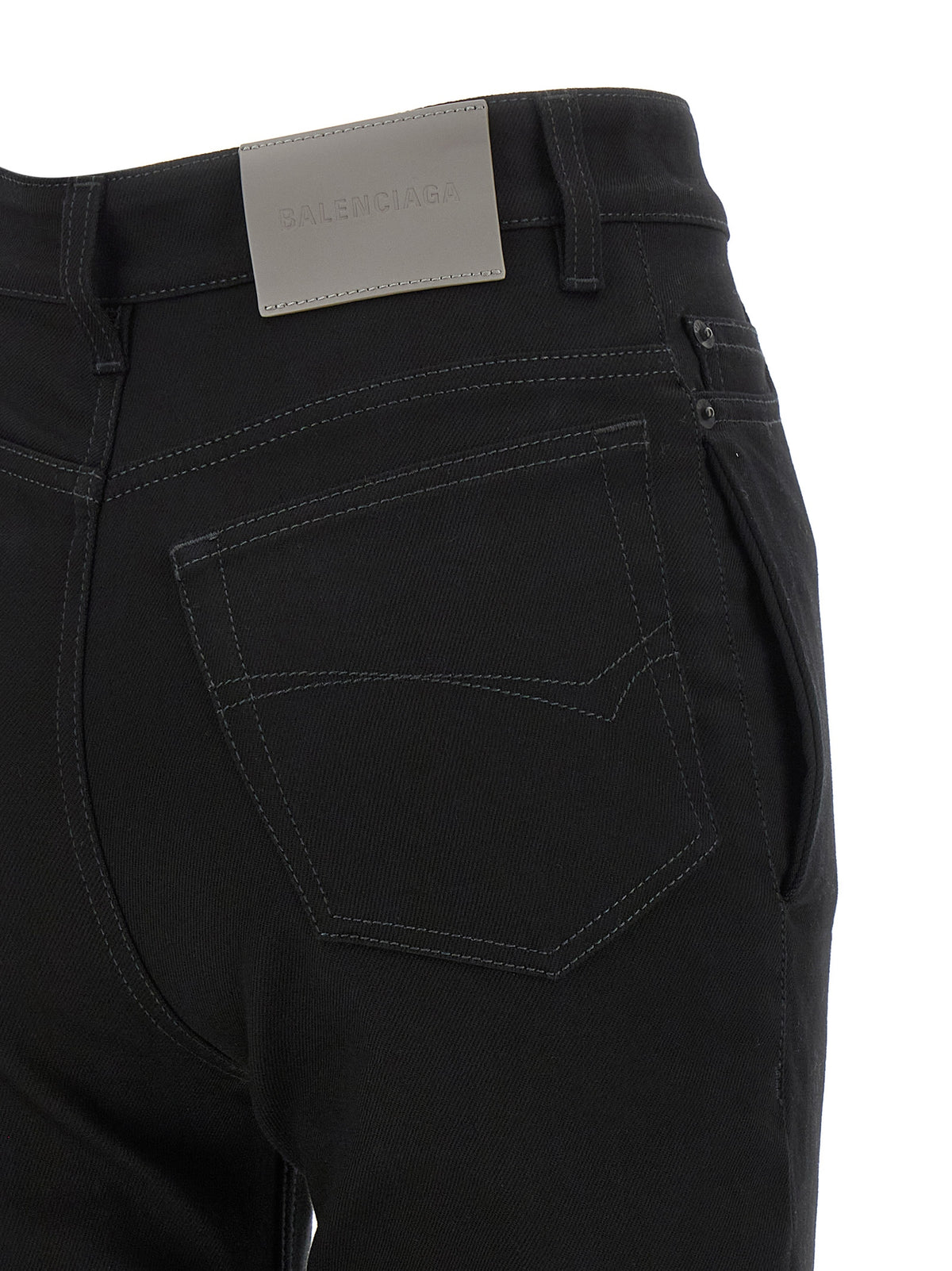 Balenciaga Schwarze High-Waist-Jeans