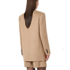 Max Mara Brauner Blazer aus Wolle