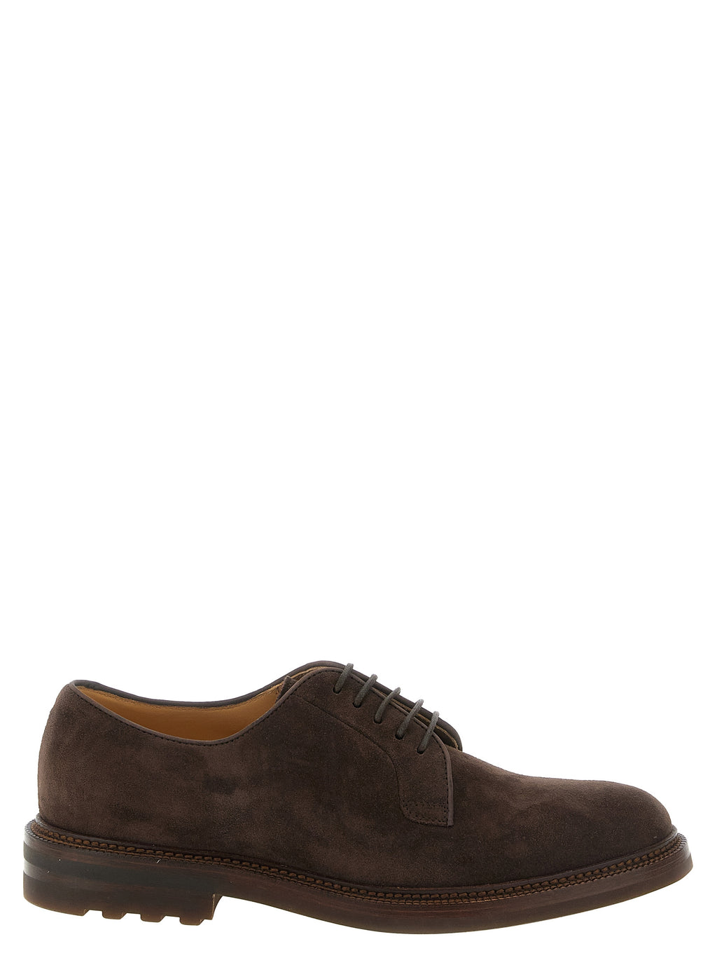 Braune Kalbsleder Oxford- und Derby-Schuhe