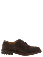 Braune Kalbsleder Oxford- und Derby-Schuhe
