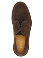 Braune Kalbsleder Oxford- und Derby-Schuhe
