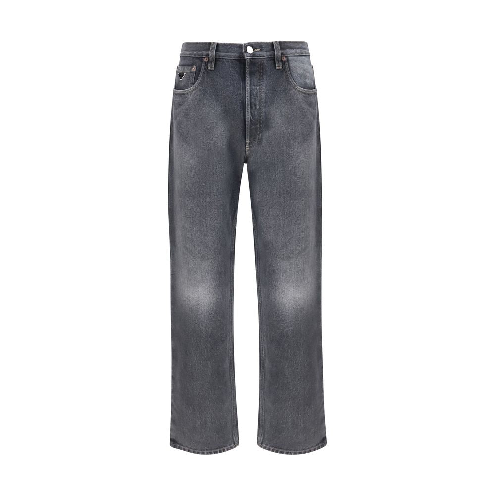 Prada Schwarze Relaxed-Fit-Jeans