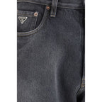 Prada Schwarze Relaxed-Fit-Jeans