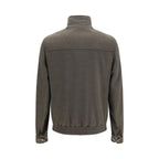 Graue lange Jacke aus Wolle