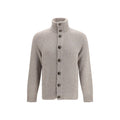 Brunello Cucinelli Graue Strickjacke aus Wolle