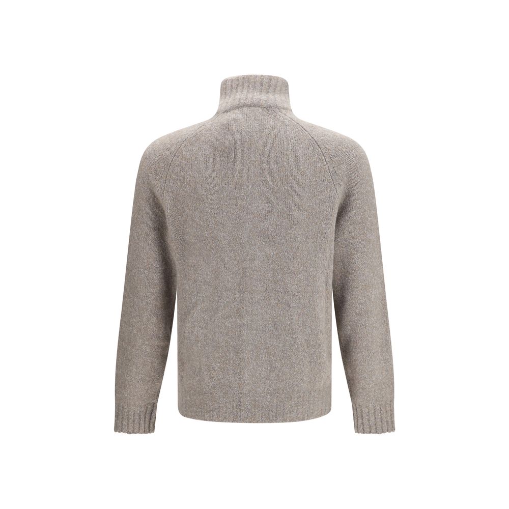 Brunello Cucinelli Graue Strickjacke aus Wolle