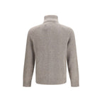 Brunello Cucinelli Graue Strickjacke aus Wolle