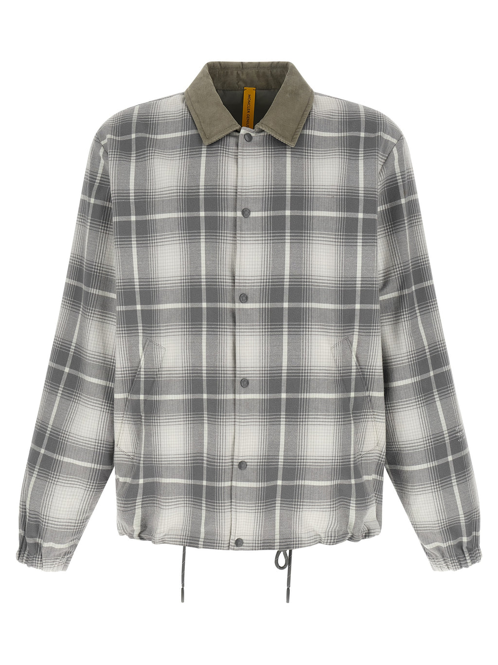 MONCLER GENIUS Graue lange Jacke